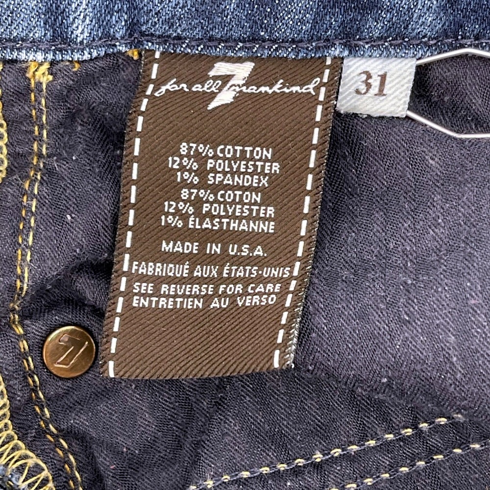7 For All Mankind Kimmie Bootcut Jeans Womens 31 Medium Wash Stretch Denim USA - Picture 3 of 10